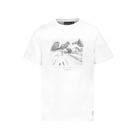 T-shirt Picture Organic Clothing D&S CROSS COUNTRY White