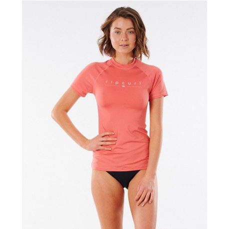 Lycra Rip Curl Golden Rays S/S coral