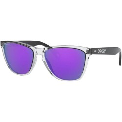 Oakley Okulary Frogskins™ Polished Clear/Black, Prizm violet Lenses
