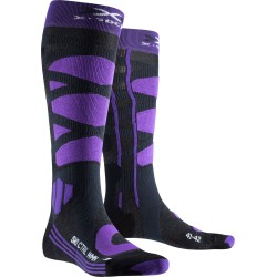 Skarpety X-Socks Ski Control 4.0 WMS Charcoal melange/purple