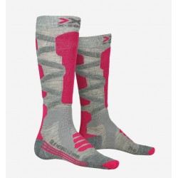 Skarpety X-Socks Ski Silk Merino 4.0 Grey melange/pink