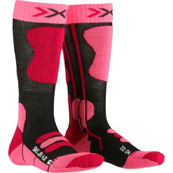 Skarpety X-Socks Ski Jr 4.0 Anthracite melange/fluo pink
