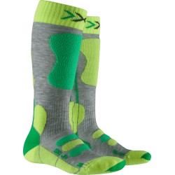 Skarpety X-Socks Ski Jr 4.0 Mid grey melange/green/phyton yellow melange