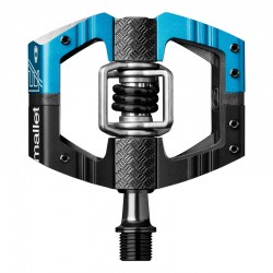 Pedały rowerowe CrankBrothers Mallet E Long Spindle Black/Electric Blue
