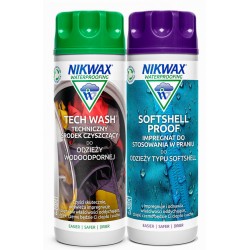 NIKWAX Zestaw pielęgnacyjny Twin Pack: Tech Wash / Soft Shell Proof 2x300 ml