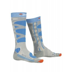 Skarpety X-Socks Ski Control 4.0 WMS Grey melange/turquoise