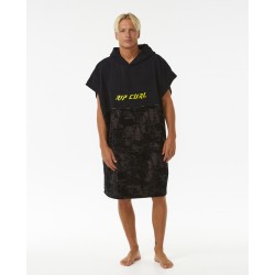 Poncho Rip Curl Combo Hooded Towel Black/lime